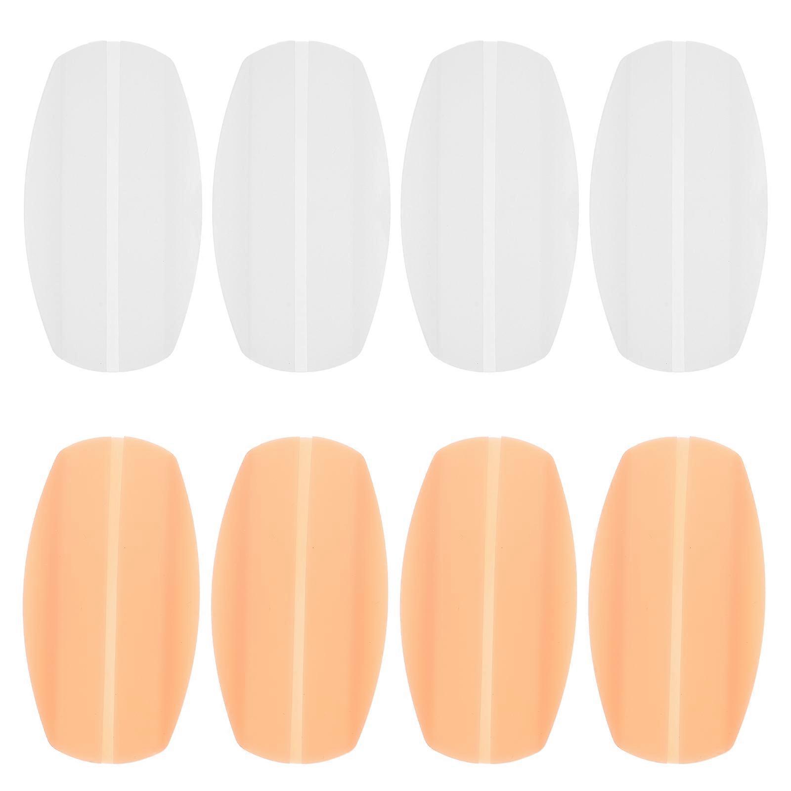 4 Pairs Silicone Shoulder Straps Transparent Shoulder Straps (Assorted Color)