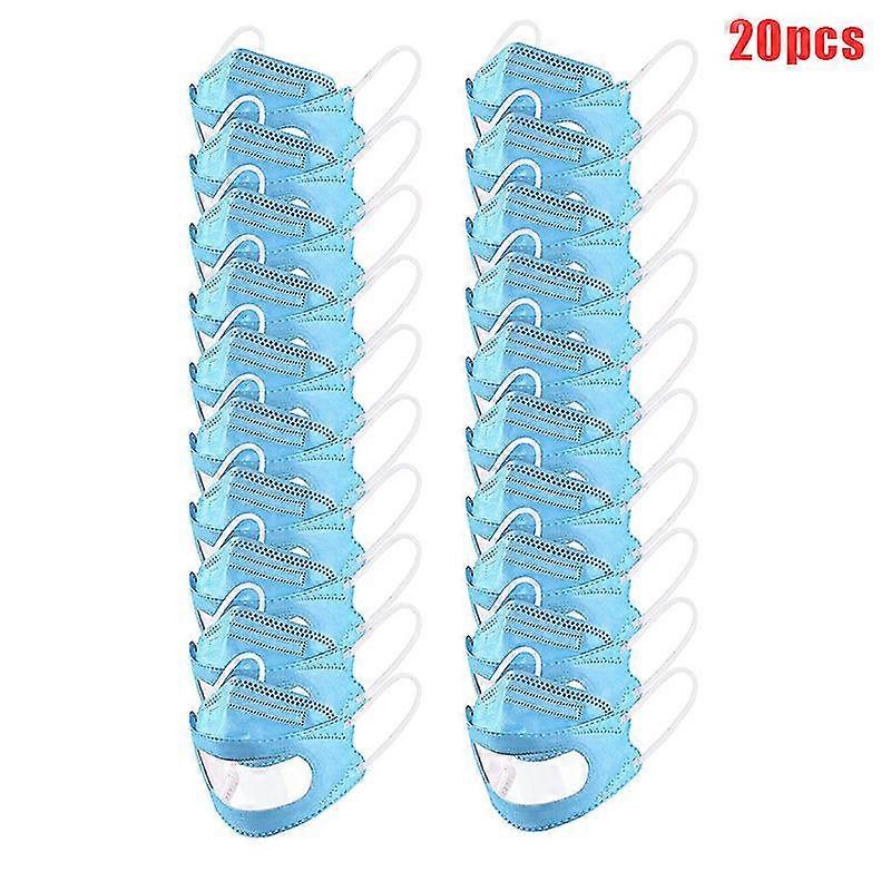 Disposable Clear Face Mask With Transparent Window For School Teaching Visible Expression Breathable