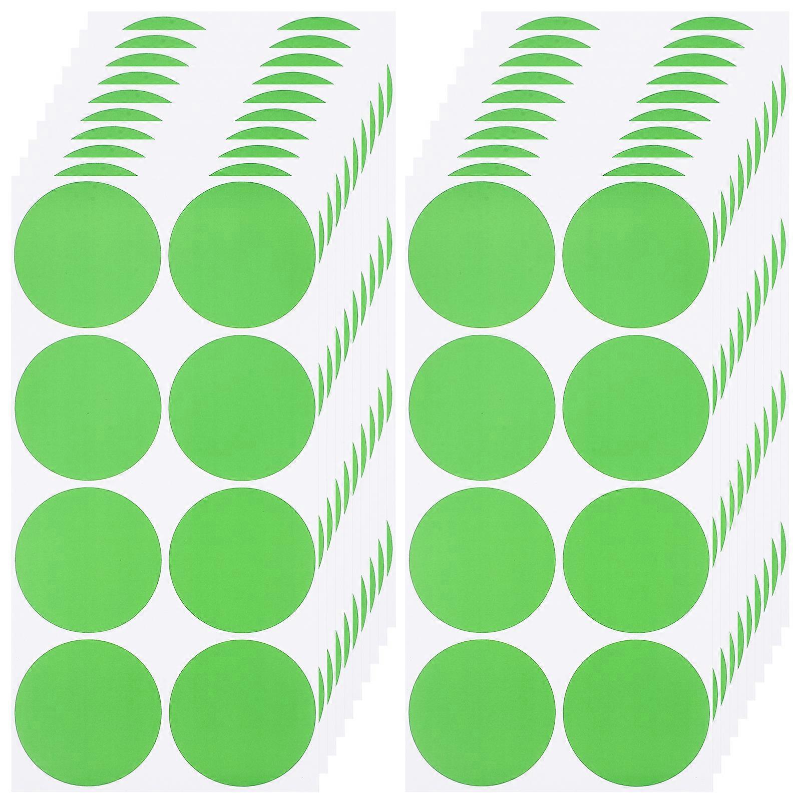 20 Sheets of Round Stickers Circle Label Stickers Colored Circle Stickers Colorful Dot Sticky Labels