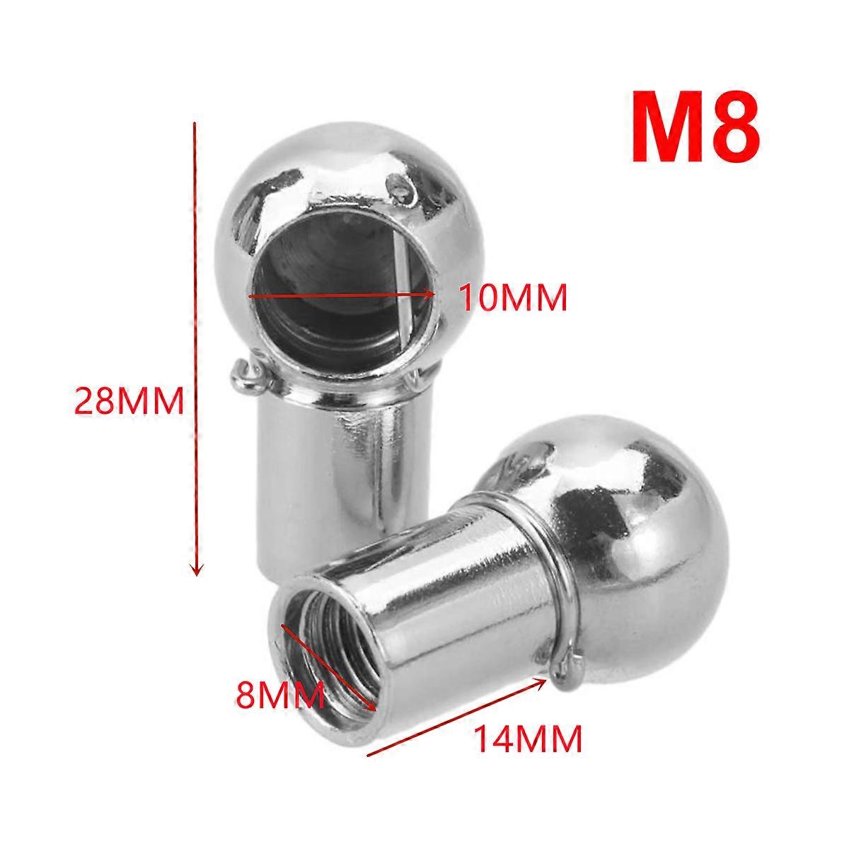 Voiture M6 M8 Gaz Jambe De Fer Tige Embout Raccord Rotule Goupille Connecteur Joint Soupape Ressort Titulaire 2 Pcs Universel Pour Botte Avant Capot Tronc