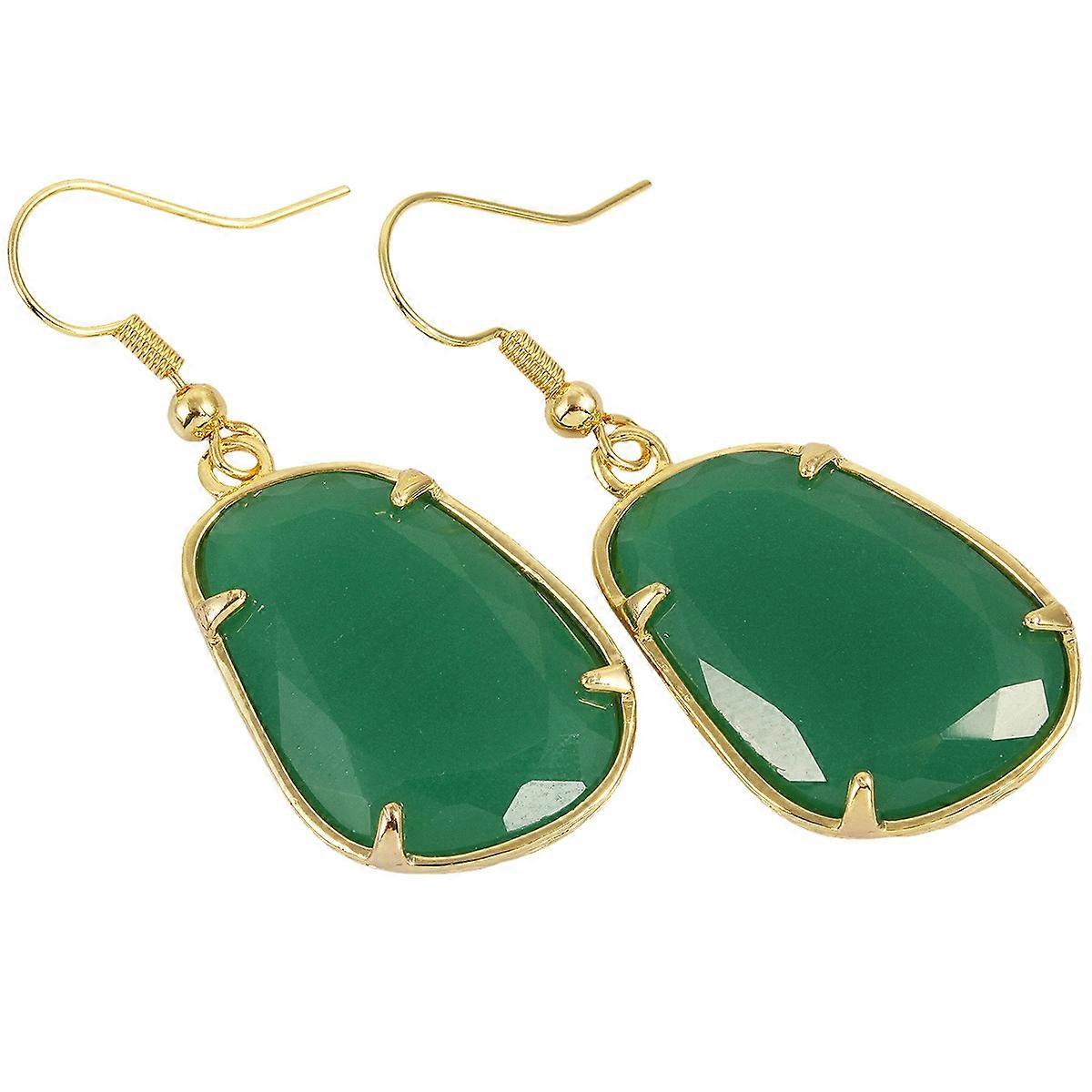 Earrings-Green Glass Luxe-Vibrant Verve