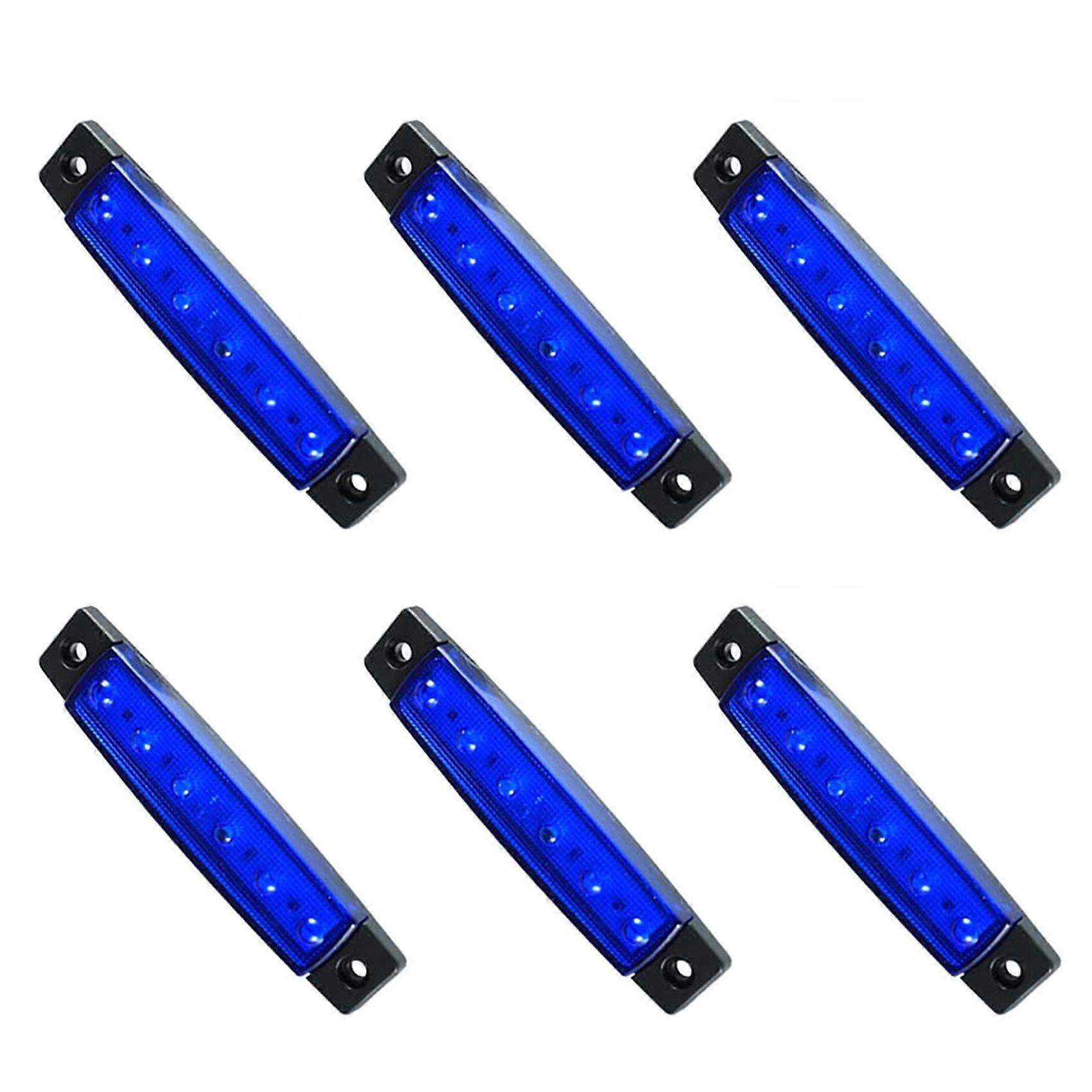 6Pcs LED Boat Interior Lights Marine Boat Lights Marine Courtesy Light Strip Deck Transom Cockpit Navigation Lighting