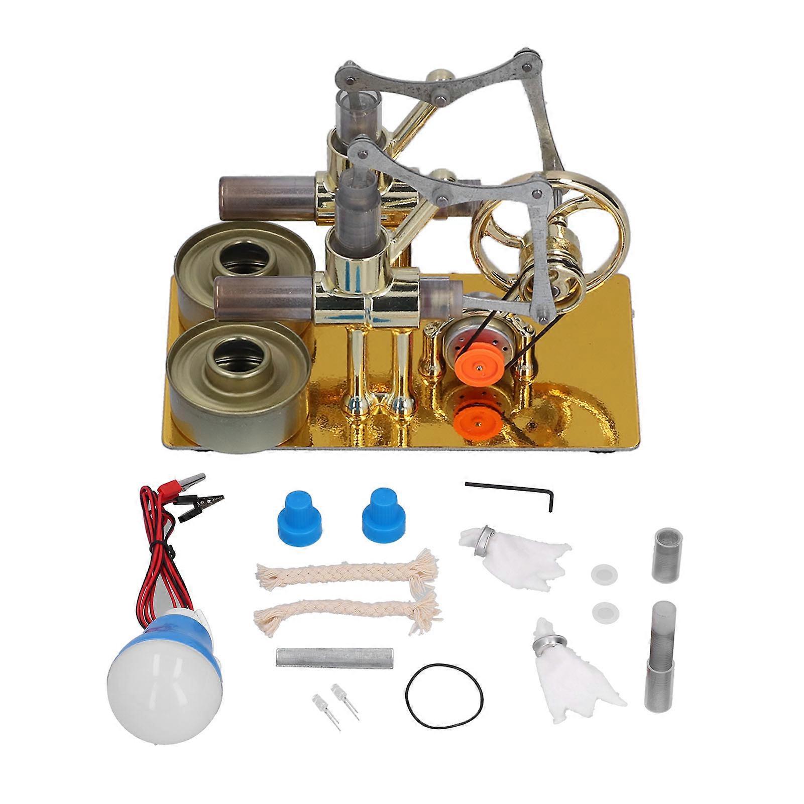 Stirling Engine Motor Model Educational Toy Physical Electricity Generator Model School Supplies