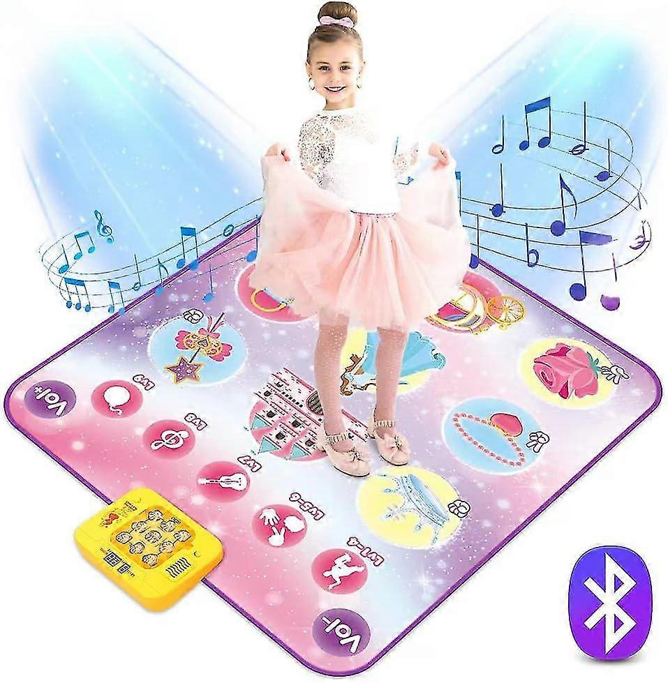 Dance Mat, Dance Game Toy Gift For 3-12 Year Old Kids Girls Boys, Dance Pad With Wireless Bluetooth,9 Challenge Game Modes, Double Pk Mode,built-in Mu