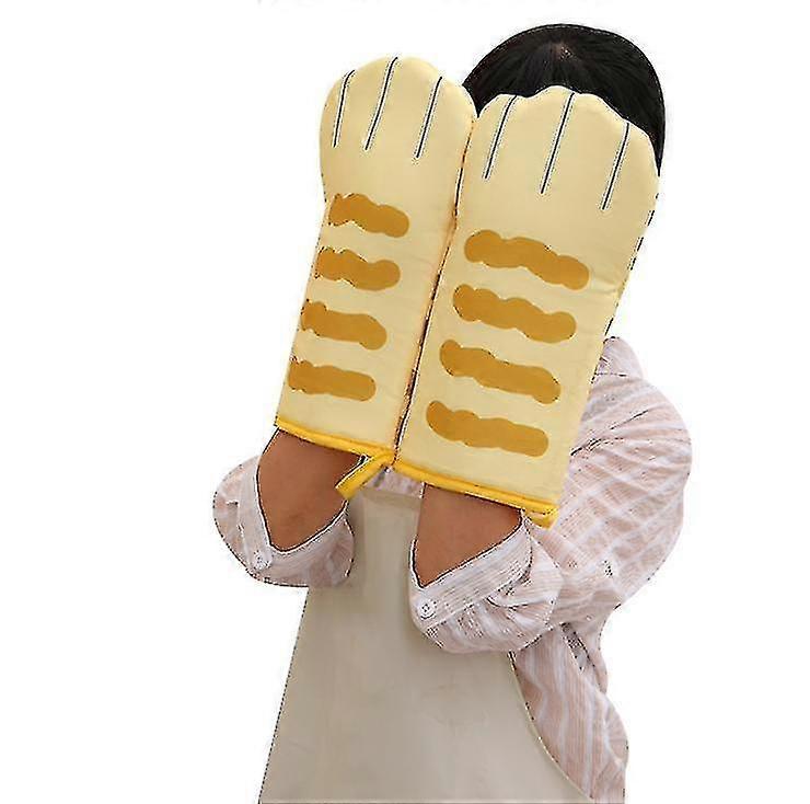 gloves resistant oven insulation mitts cotton baking heat