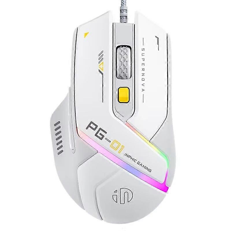 Inphic PG1 RGB Light Emitting Computer Gaming Wired Mouse PG1