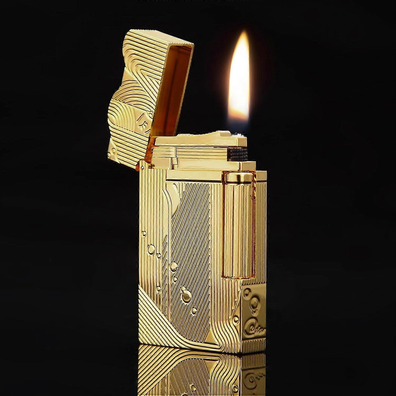 YUSUD Vintage Trench Lighter, One Piece Sanji Lighter, Cool Pipe Lighters Fluid Refill, Antique Copper Lighter, Unique Table Lighter Gifts for Men Wom