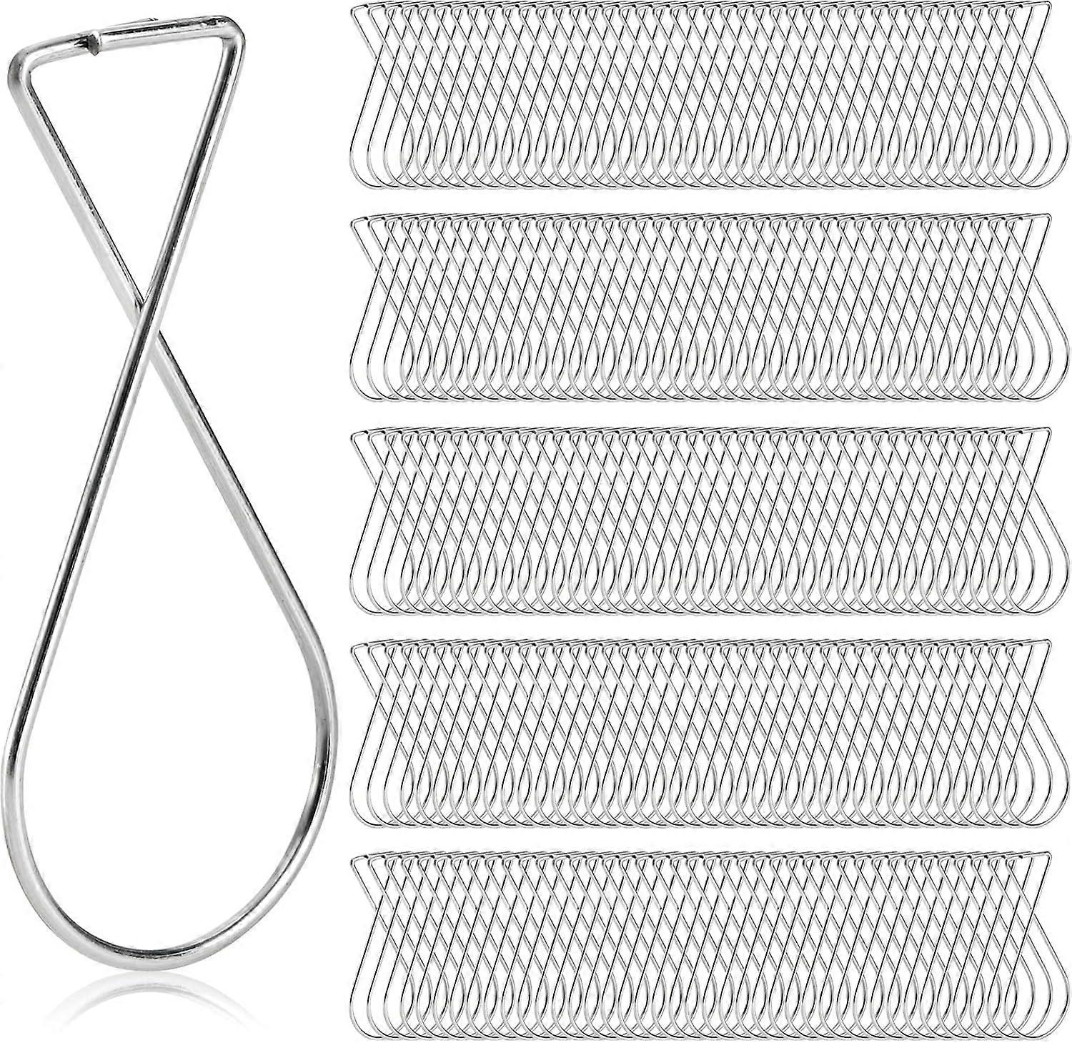 200 Pack Ceiling Hooks Clips, Drop Ceiling Hanger Hooks Hanging on Suspended Ceiling Tile,  Clips for Light Plant Home Office Classroom Wedding Decora