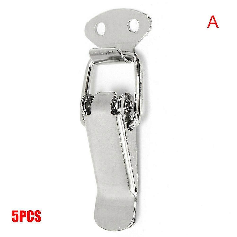 5/10 Pcs Latches Catch Stainless Steel Cabinet Box Handle Toggle Lock Clamp Hasp