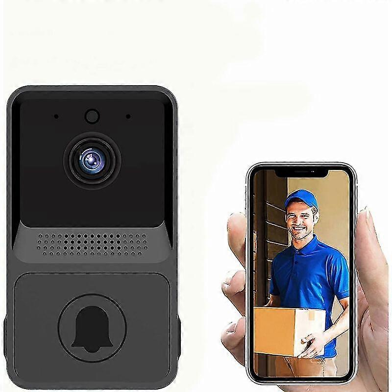Wireless Video Doorbell, Alexa-enabled Smart Doorbell Works With Google Assistant, Connects Wirelessly To Doorbell 1080p Camera With Battery, Two-way