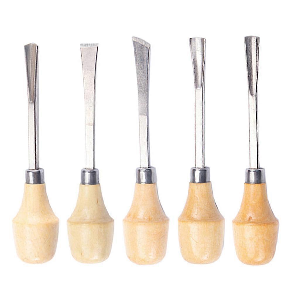 1/5pc Craft Graver Carving Chisels Wood Carving Chisels DIY Tool For Woodcut Multifunctional Grooving Chisel Woodworking Tool