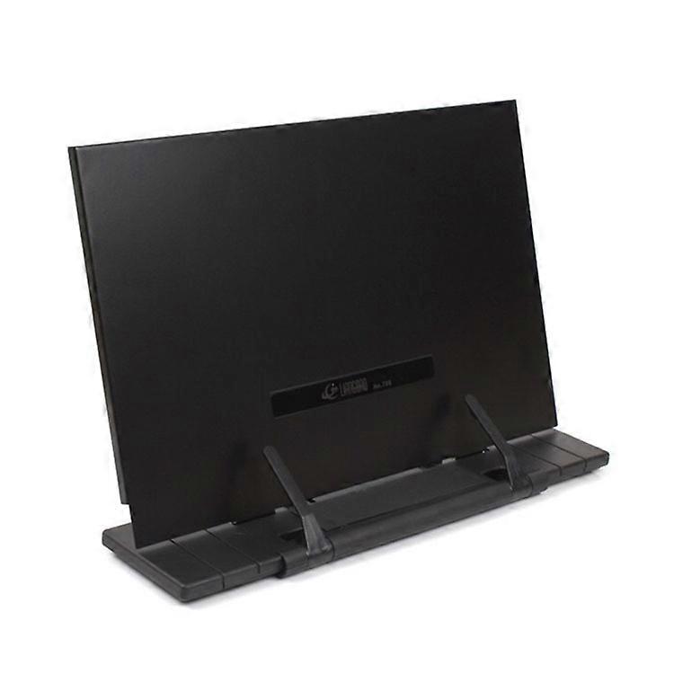 ZK-Portable Adjustable Metal Bookshelf, Folding Anti-Slip Bookshelf Rest Stand Desk Bookends Recipe Reading Document Holder for School Home Office