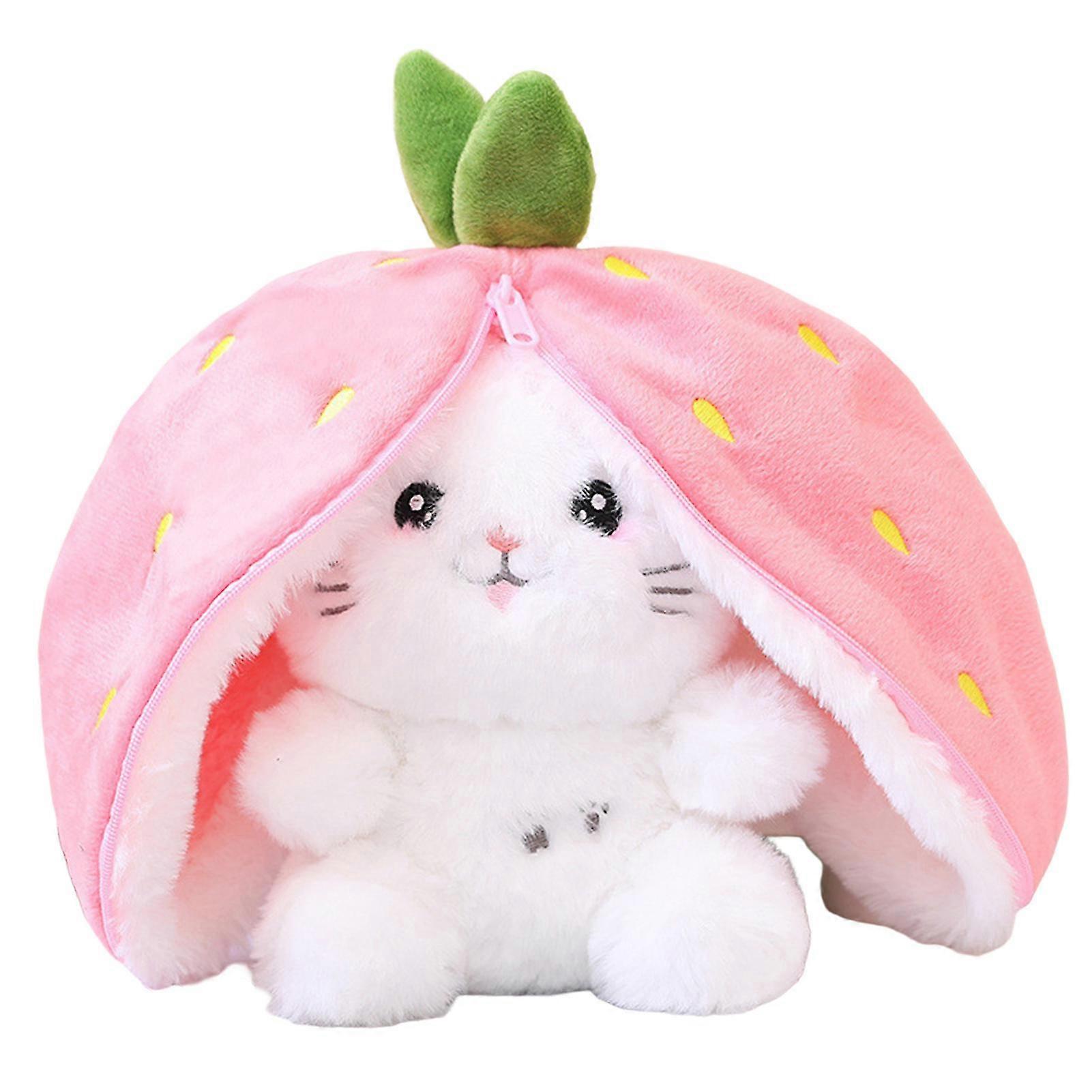 Kawaii Strawberry Cat Bees Plush Toy Cute Plush Pillow Soft Comfortable Skin-friendly Plush Toy For Baby Hugging Plush Toy