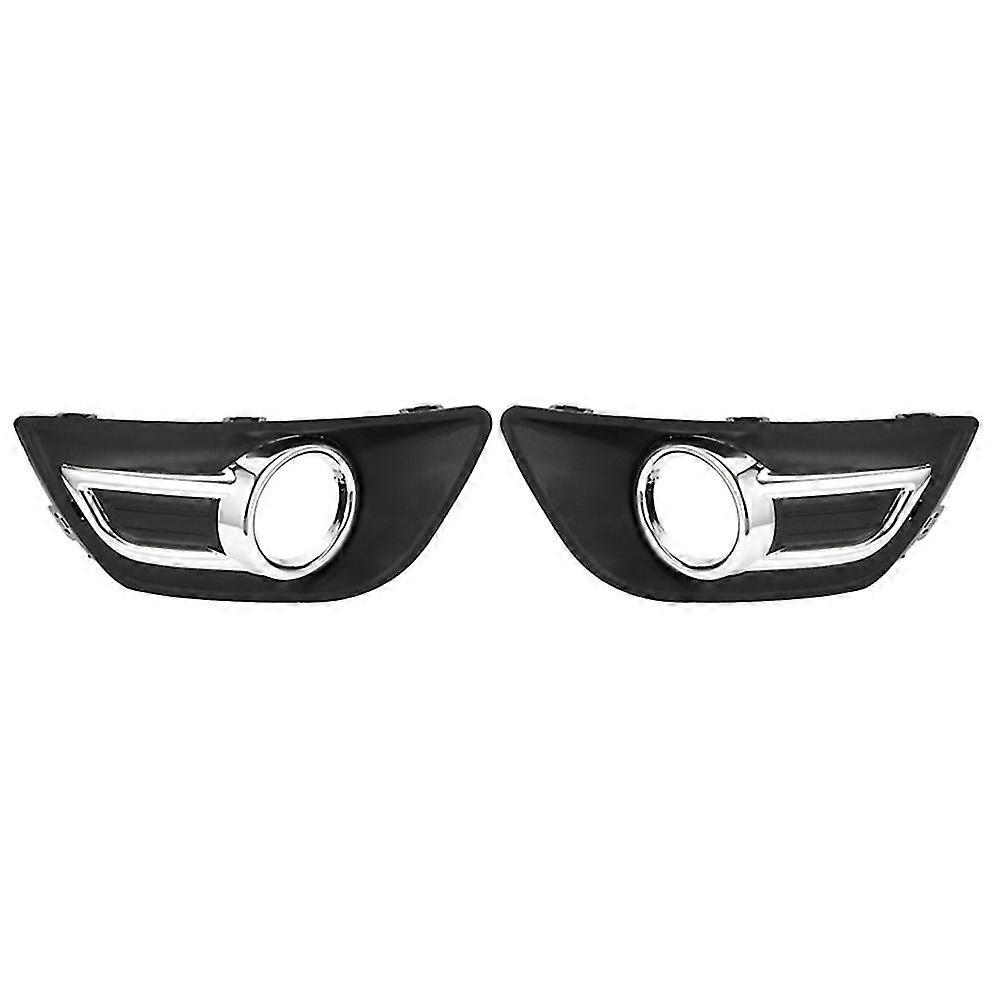 1 Pair for C4 2008-2011 Chrome Front Bumper Fog Lamp Light Cover Front Fog Lamp Frame