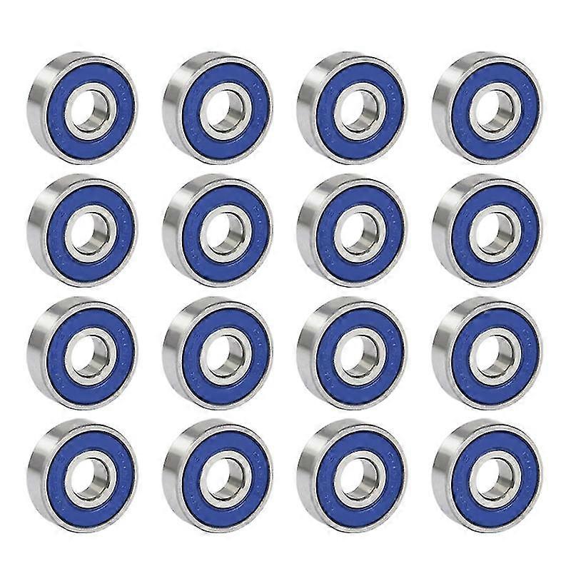 16pcs professionelle reibungsfreie Abec 9 Skateboard Rollenräder Hohe Präzision Wellen Lager Stahl