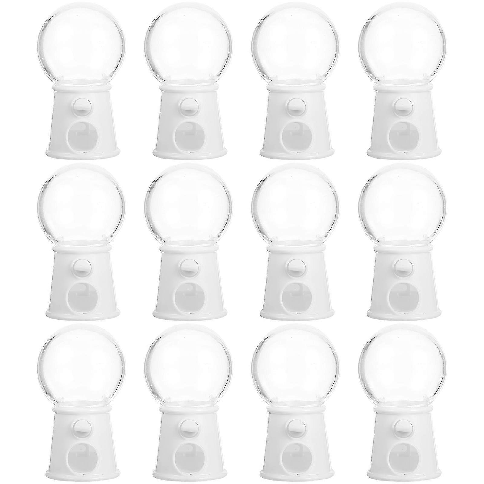 12 قطع مصغرة آلات غامبول جميل موزع الحلوى الإبداعية الزفاف حلوى مربع كعكة ديكور