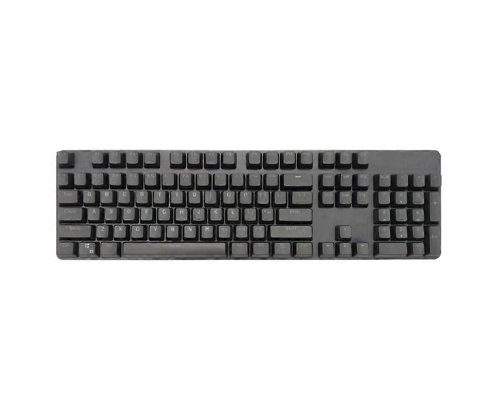 104Pcs/Set PBT Universal Backlit Key Cap Keycaps for Cherry Mechanical Keyboard - Black