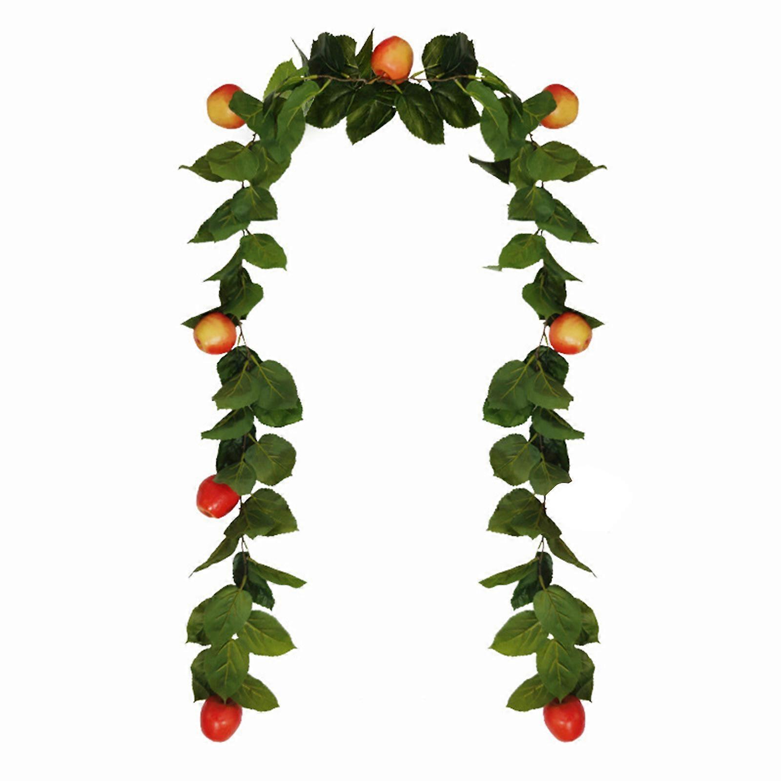 Simulatie rotan appel bladeren bruiloft sfeer decoratieve display object fruit rotan