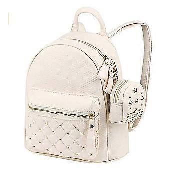 Mochila Atarni Mulheres Mochila de Couro Pequena Elegante - Rebites Casual Daypack Mochilas Pequenas Mochila Bolsa Feminina Moderna Mochila Impermeável da Cidade