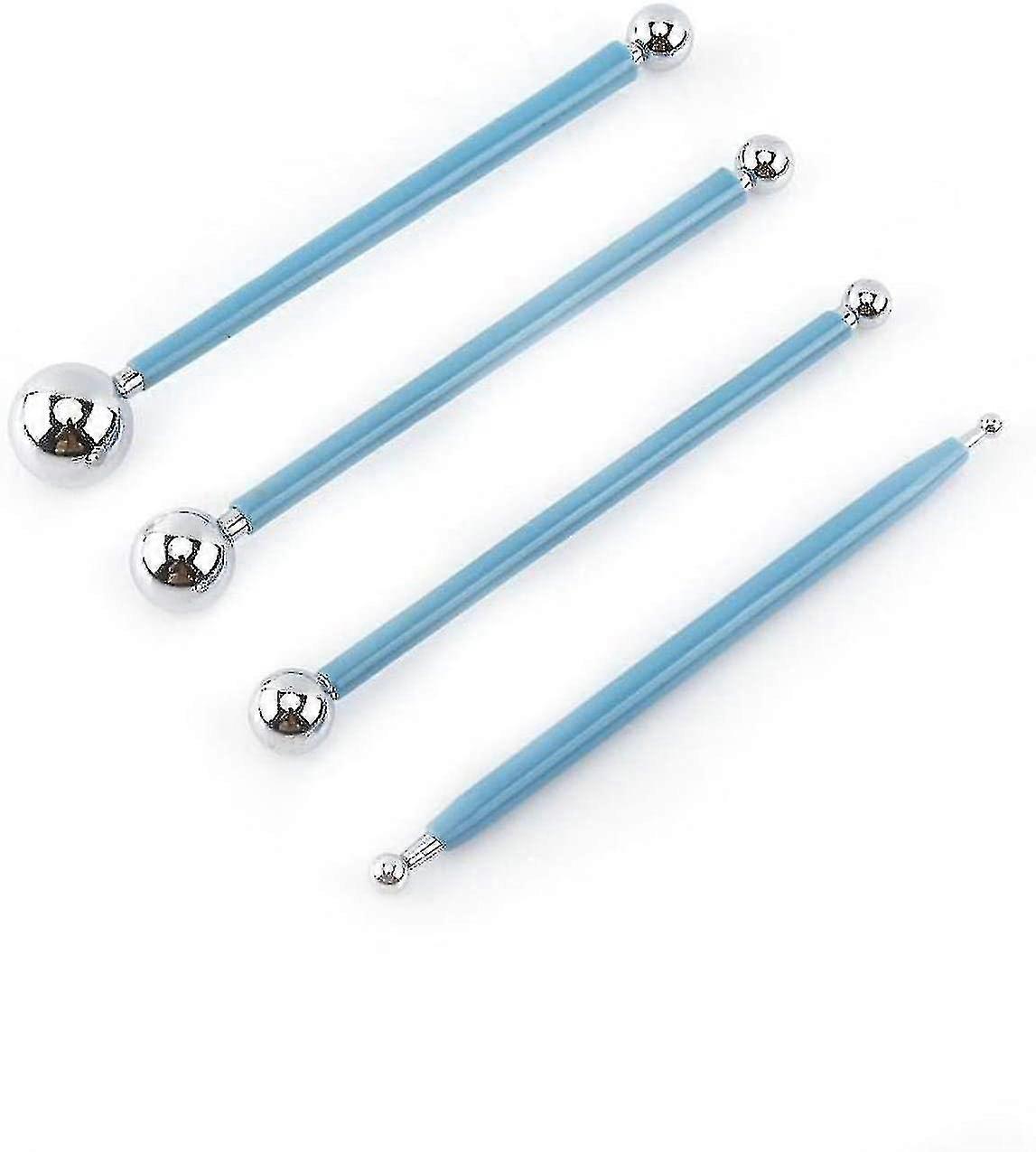 Sculpting Ball Tool, Smooth Modeling Tool Metal Ball Tool, 4 Pcs/set