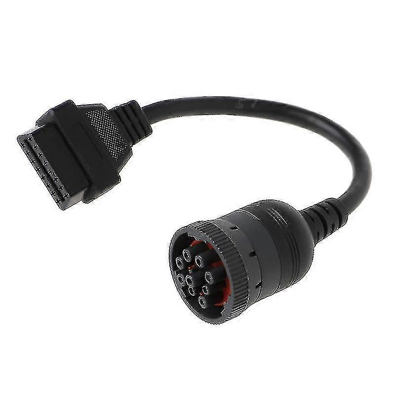 Auto J1939 Deutsch 9 Pin To Obd2 Obd 16 Pin Truck Diagnistic Connector Cable