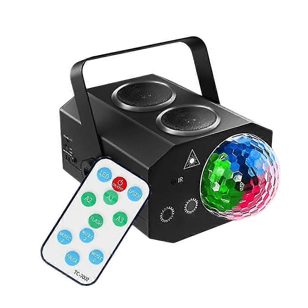 The Party Light Has Its Own Speaker Sound Control Remote Control Projection Effect Suitable For Karaoke Ktv Club Us Plug