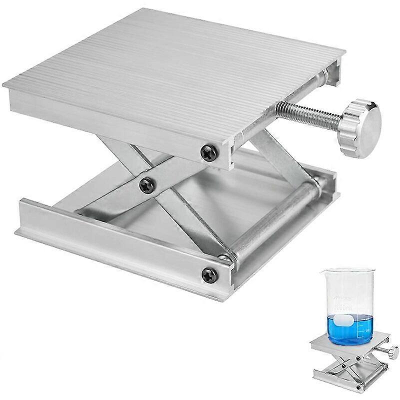 Aluminum Alloy Lifting Platform Support Laboratory Lift Tables 9X9X2.5cm Adjustable Laboratory Lifting Platform for Biochemical Physics Lab