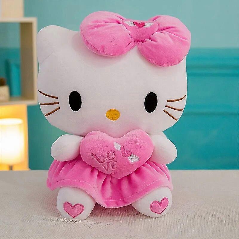 Sanrio חדש kawaii kt חתול בובת קטיפה קישוט חדר ילדים צעצועים קריקטורה מלאך kt חתול חמוד כרית ילדה מתנת חג המולד