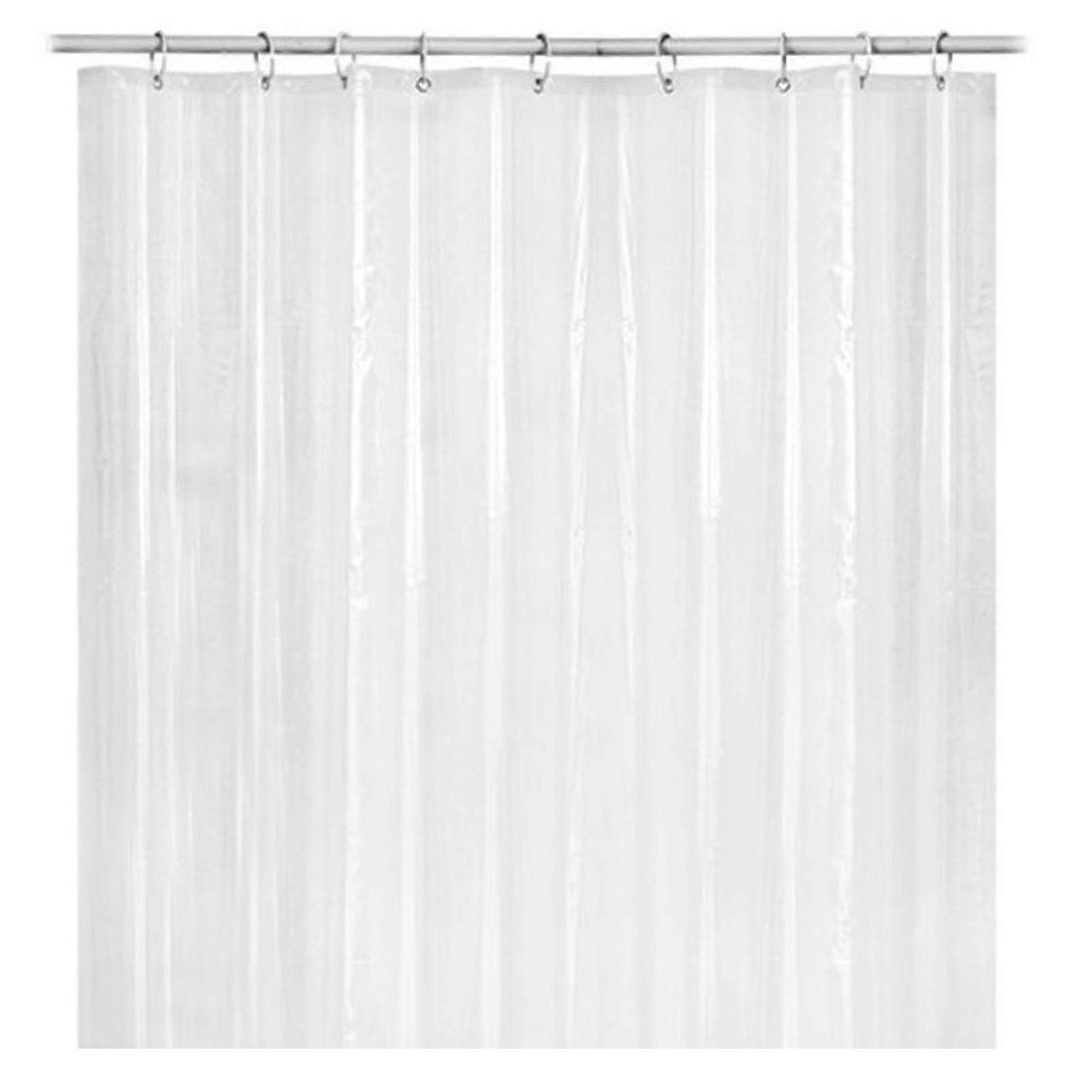 Bathroom Shower Curtain Liner Waterproof Reusable Simple Installation Quick-drying Standard Size PEVA Transparent Shower Curtain