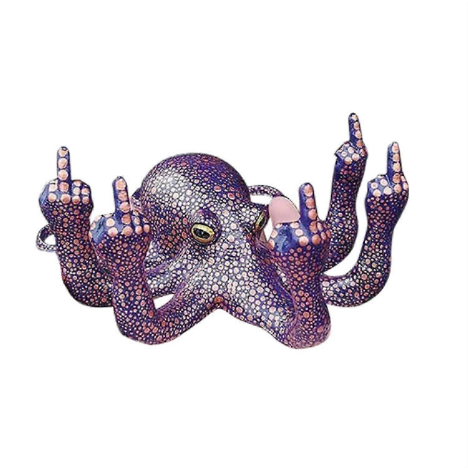 Purple creative resin ornament