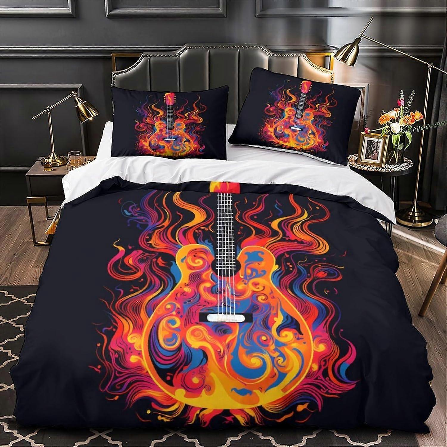 3D Winnie the Pooh Comforter Cover Set boys Print Bedding set Soft Microfiber Quilt Cover set with Zipper Closure (135*200 CM)
