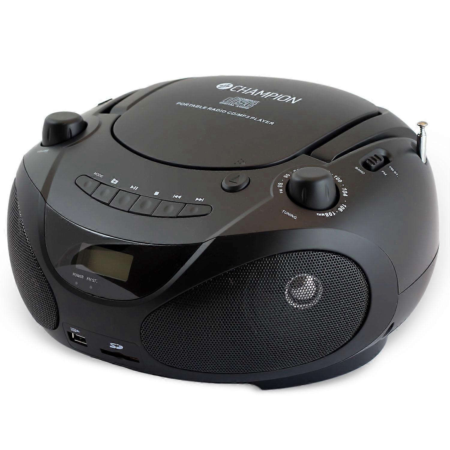 Boombox CD/Radio/MP3/USB Noir