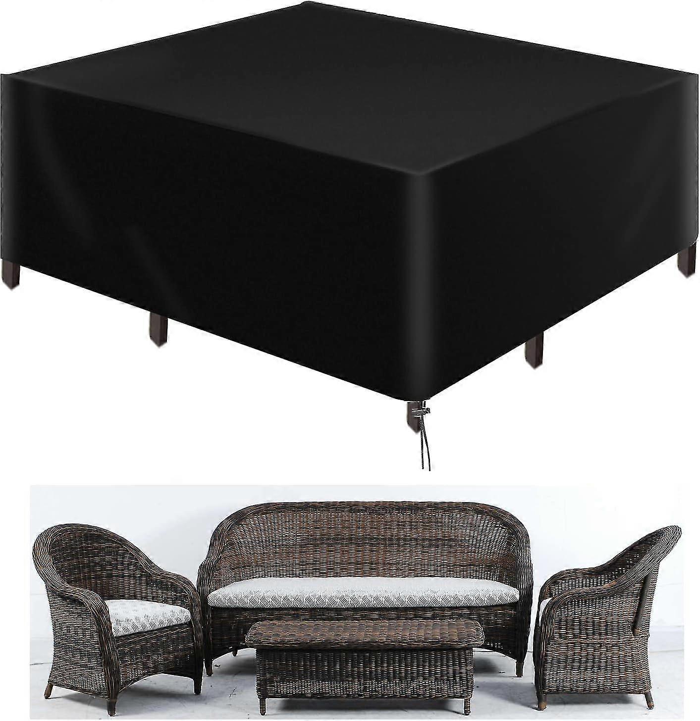 Garden Furniture Cover, Heavy Duty 210D Oxford Fabric Protective Cover for Garden Furniture Waterproof Anti-UV Outdoor (230 x 165 x 80 cm)