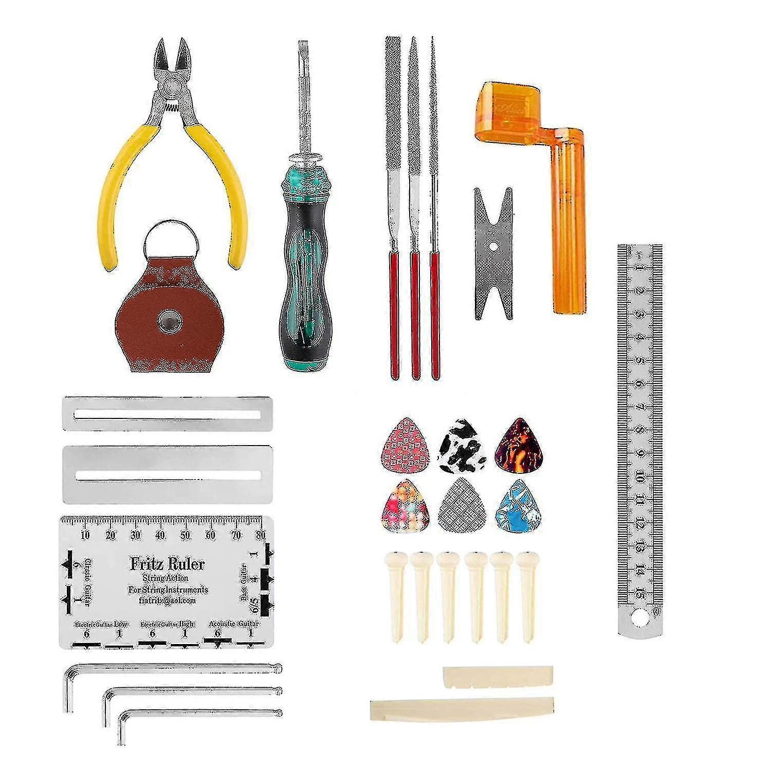 30pcs Guitar Tools Kit,guitar Maintenance Kit