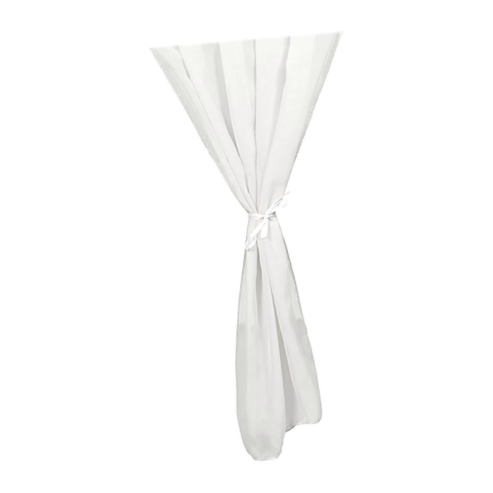 Chiffon Table Runner Rústico Wedding Table Runner Decoración Blanco 70x300cm