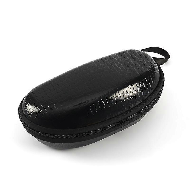 Leather Stone grain Protective Case Glasses Case Cover black