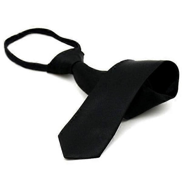 Tie pre-tied solid color - Multi-color Black