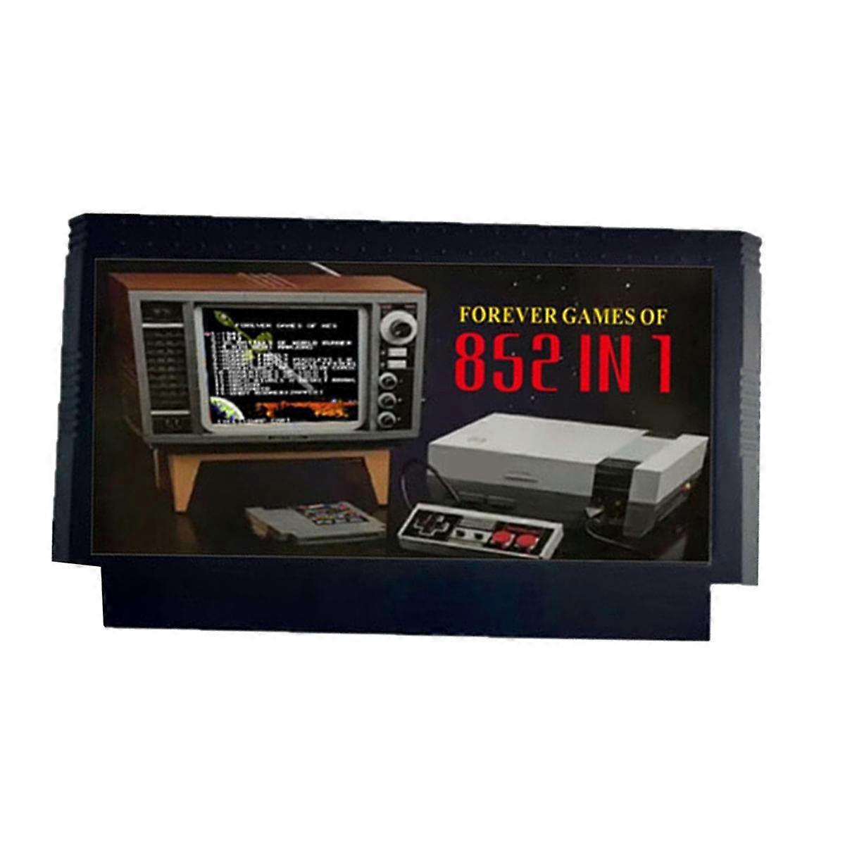 For FC Adapter 852 in 1 FOREVER GAMES Game for SFC/SNES Game Console Game Black