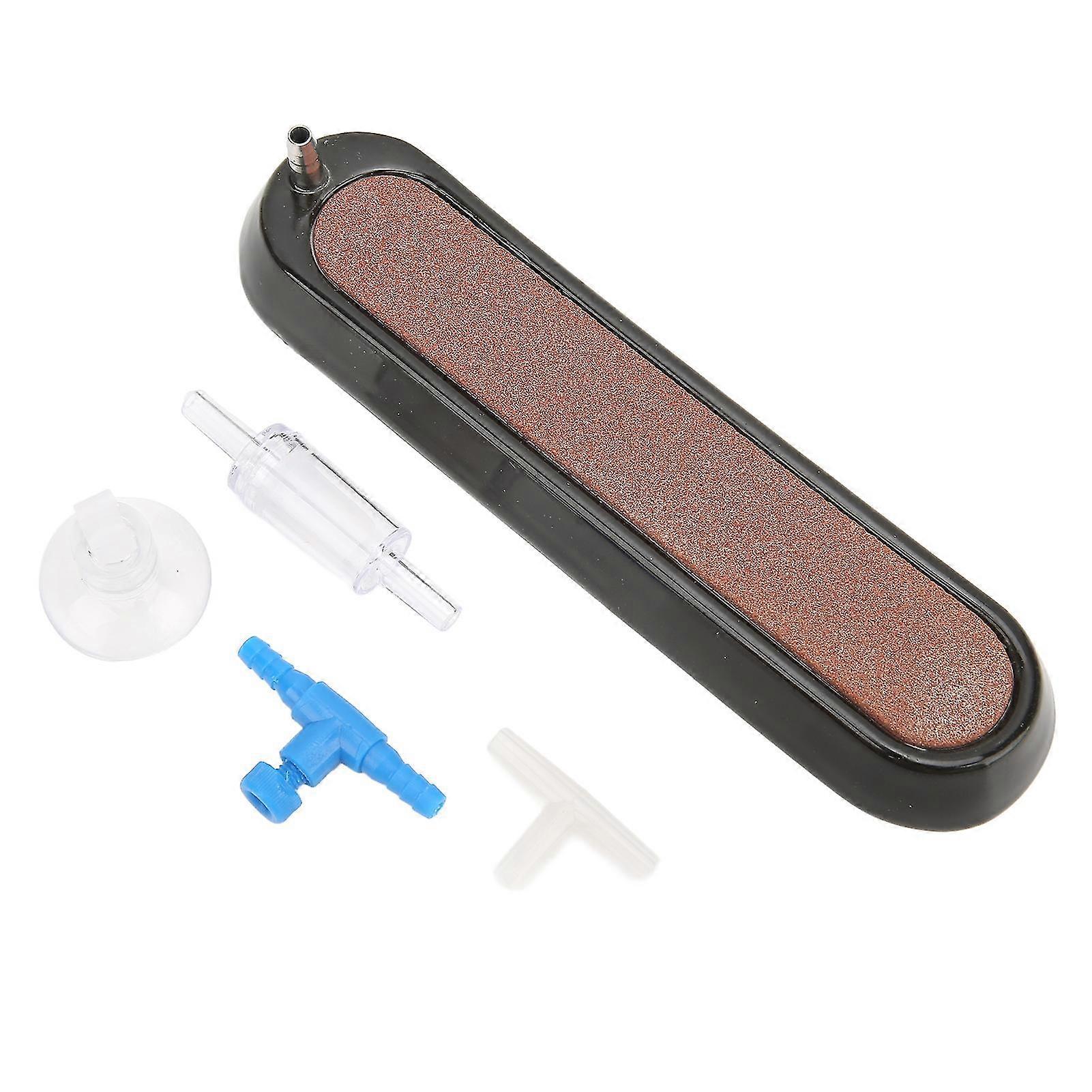 Aquarium Air Stone Disc Bubble Diffuser with Air Pump Accessories - M Black