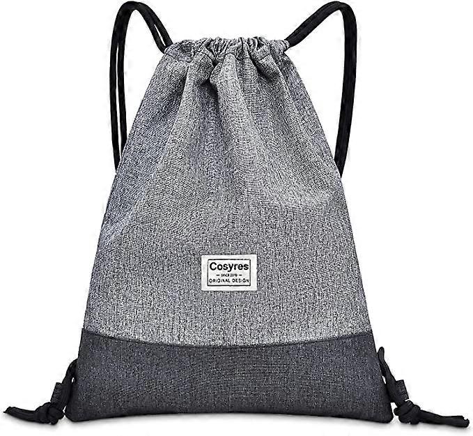 Gym Bag With Zipper Inside Pocket Adjustable Drawstring