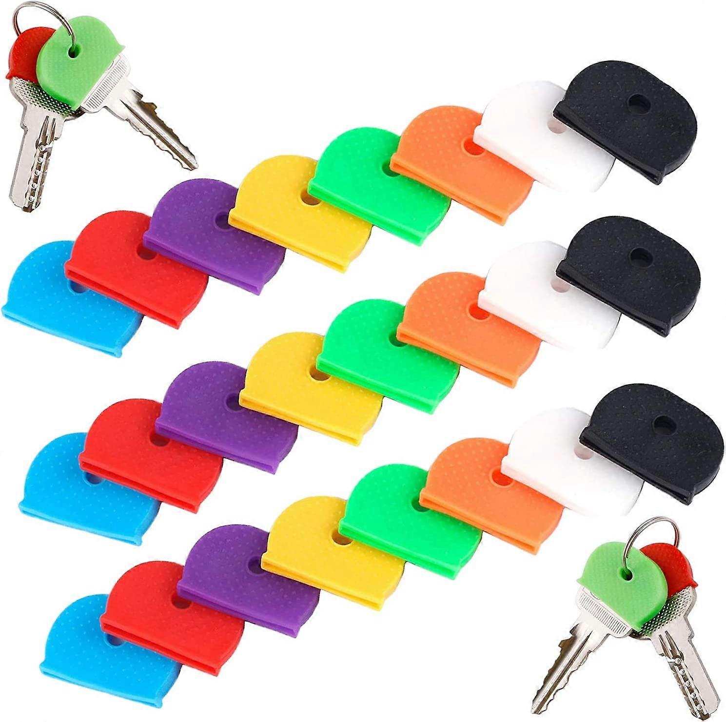 24 pieces flexible key covers to easily recognize your keys