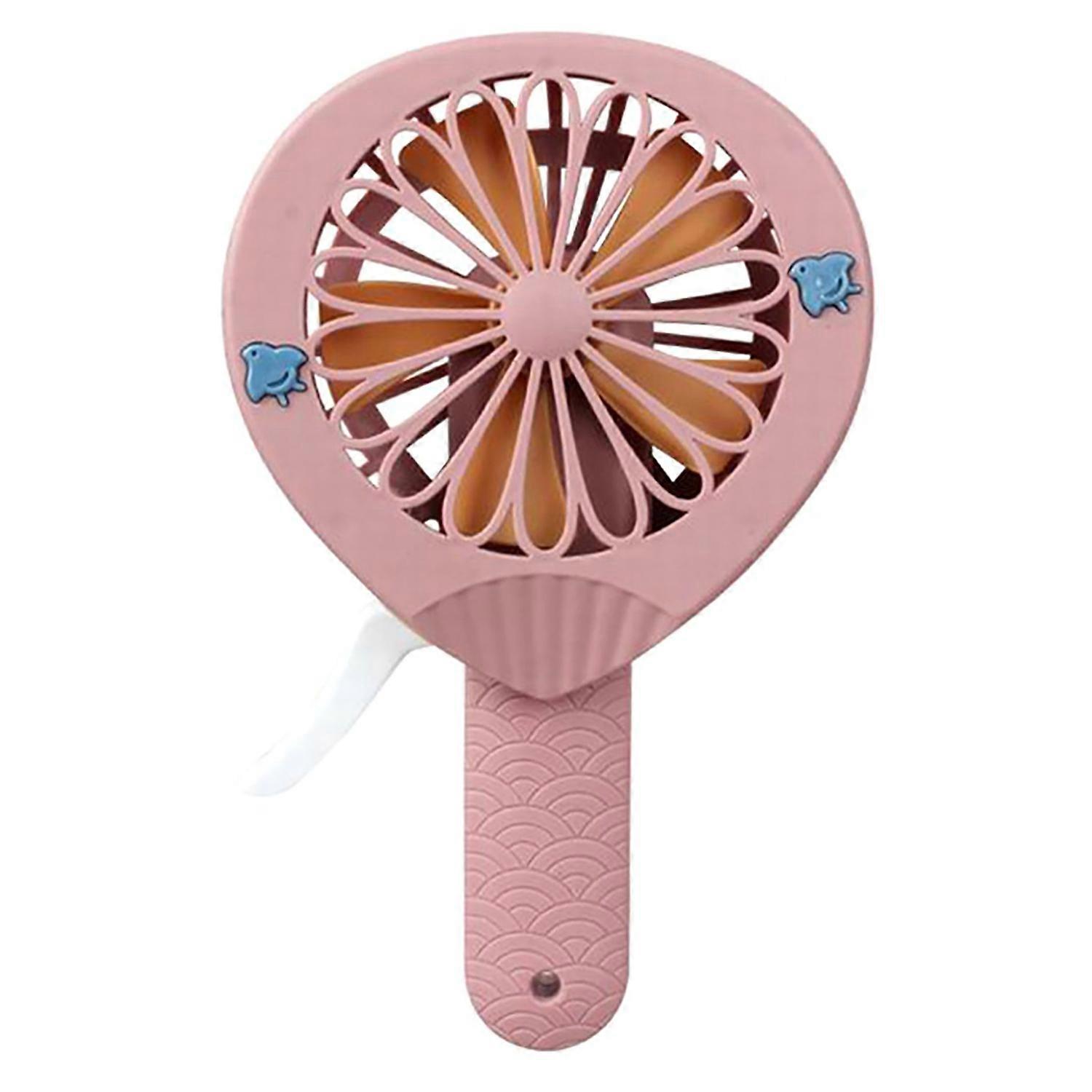 Mini Fan Silent Portable Safe Wide Application Widely Used Natural Wind Cute Cartoon Cat Shape