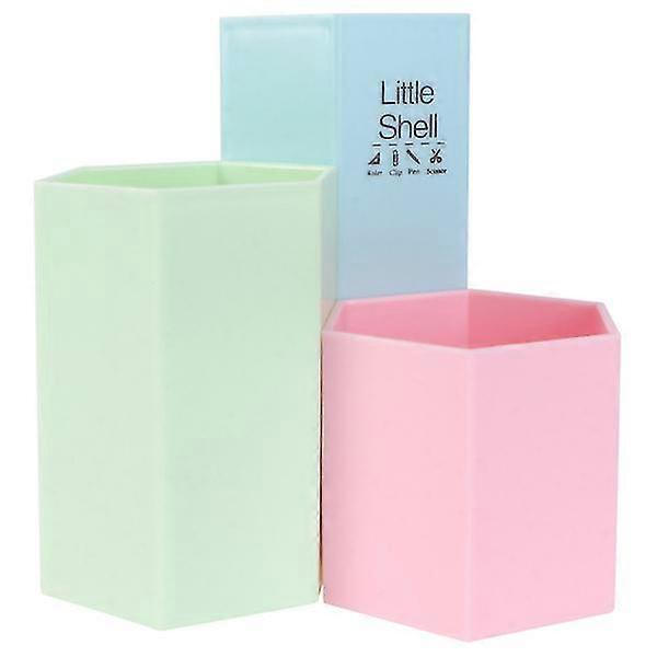 1pc Creative Pen Holder Student Pen Container Decorative Storage Box Desktop Box
