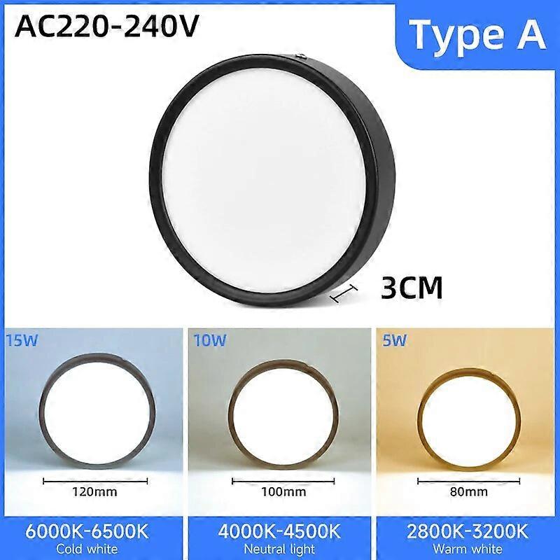 spot led downlight 220v overflatemontert led spotlight taklampe 5/10/15/25w for soverom bad stue butikk downlight