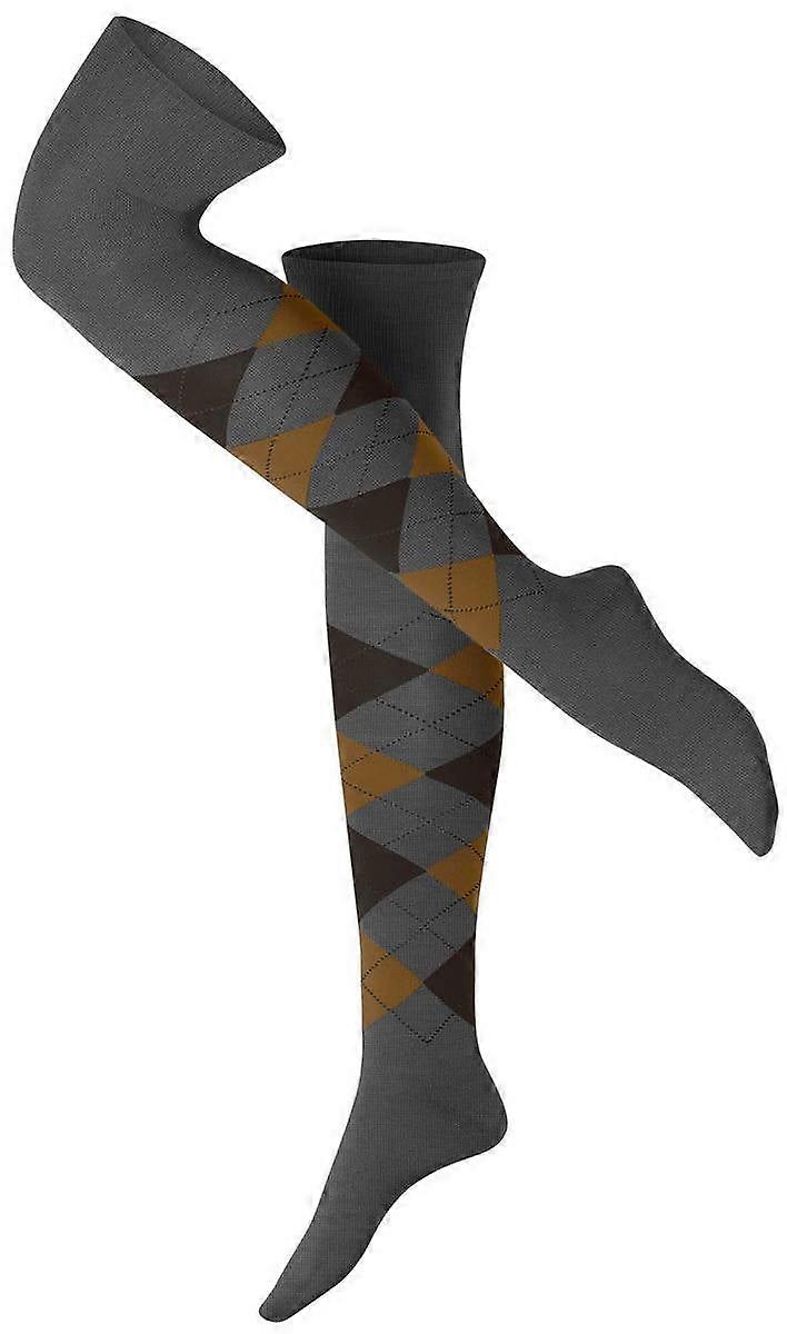 Burlington Marylebone Overknee Socks - Dark Grey