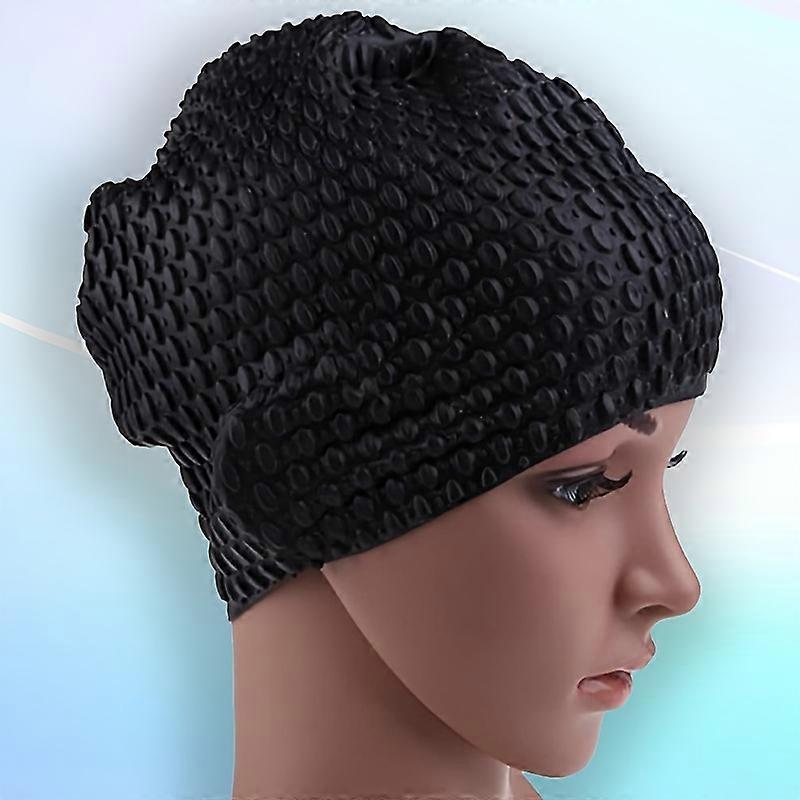 1pc Non-slip Durable Silicone Swimming Cap, For Long Hair And Ear Protection