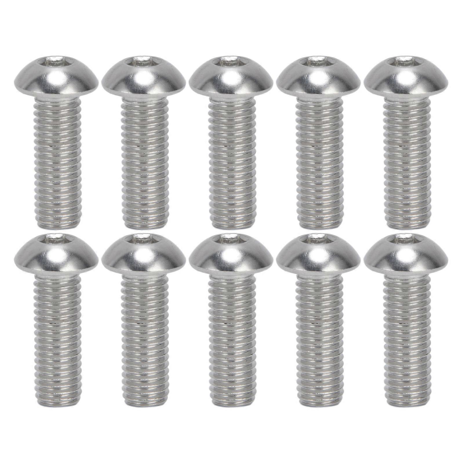 30Pcs M10x1.5 Coarse Thread A2 Stainless Steel Hex Socket Button Head Screw Kit