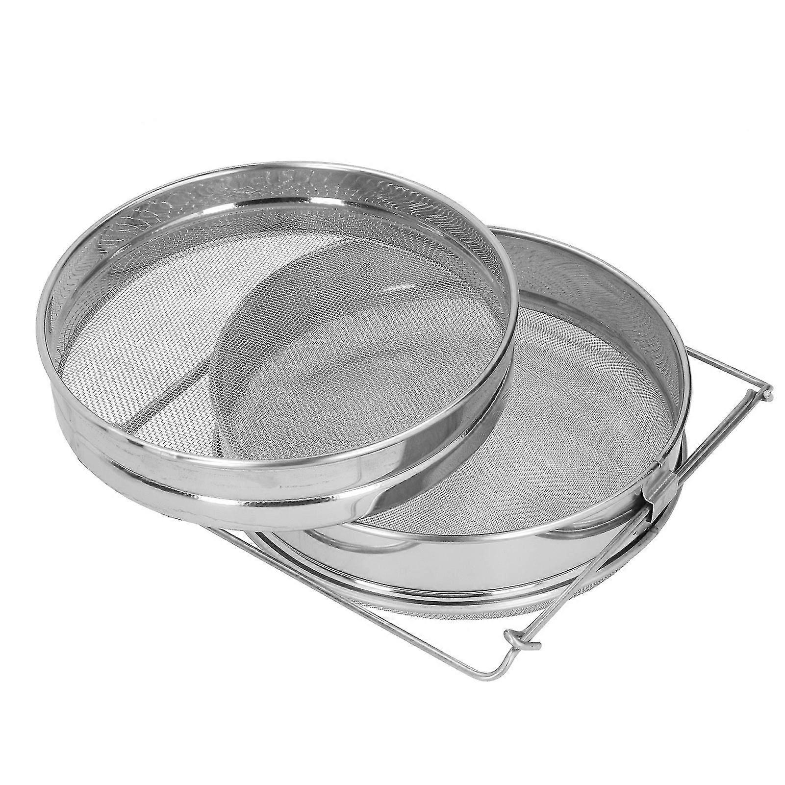 Stainless Steel Beekeeping Honey Filter - Double Sieve Strainer