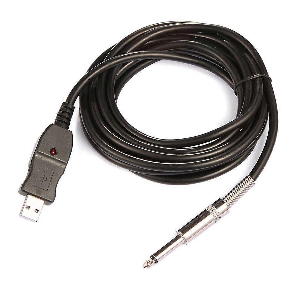 3M Guitar to PC USB Recording Cable Lead Adaptor Converter Connection Interface 65mm
