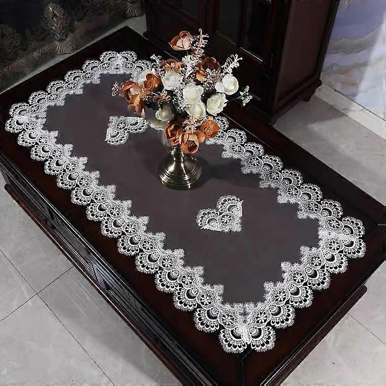 Elegant Rectangular Lace Luxurious Design Tablecloth for Dining and Living Spaces
